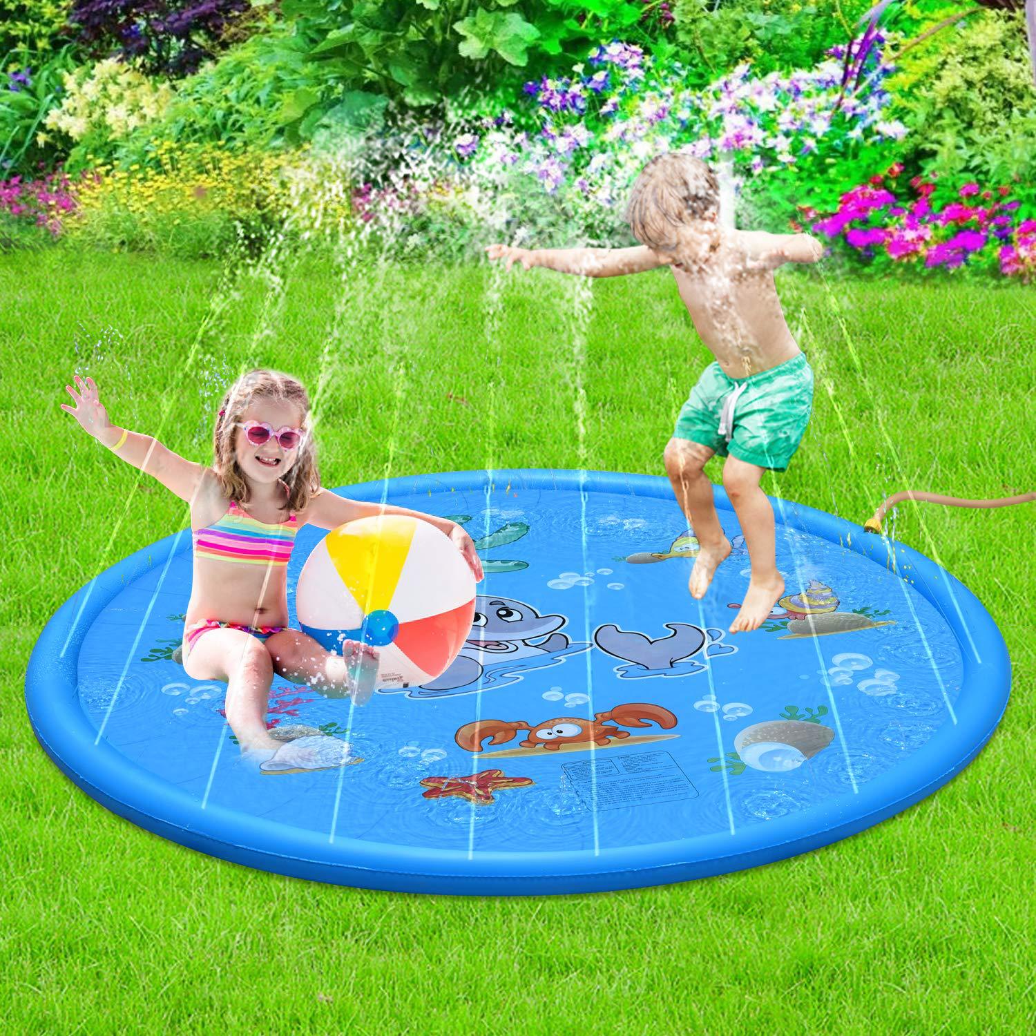 Kids Splash & Spray Water Play Mat Durable