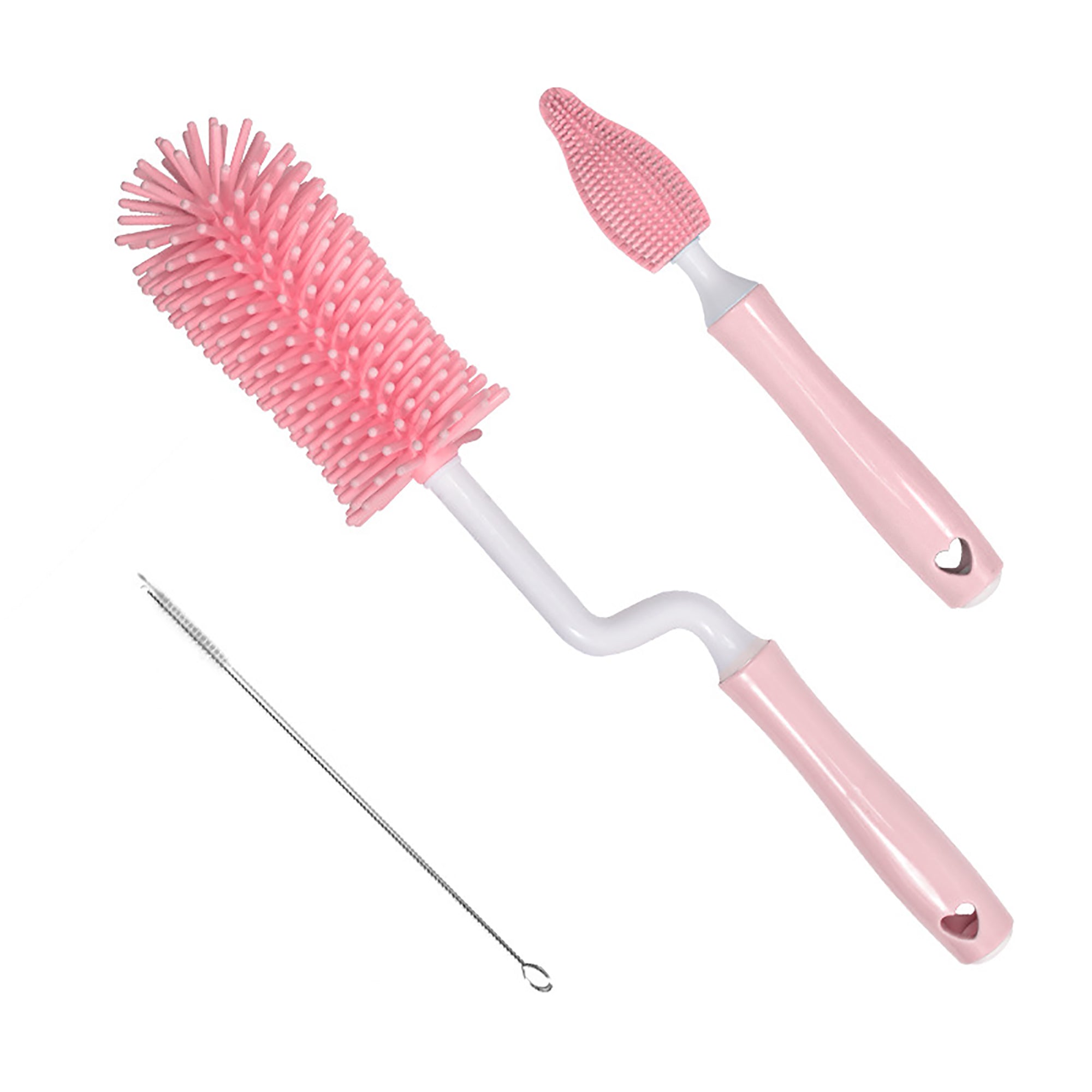 Silicone Baby Bottle & Straw Cleaning Brush Set