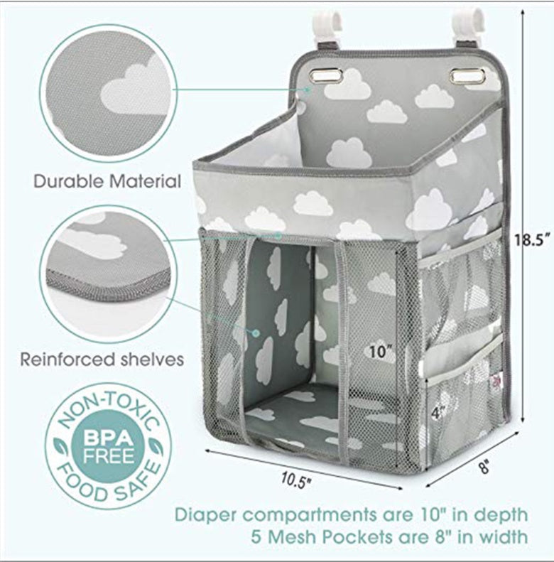 Portable Crib Pocket Organizer